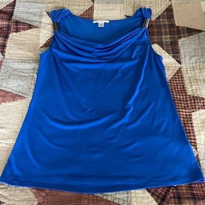 Kenneth Cole blue tank top dressy women’s medium